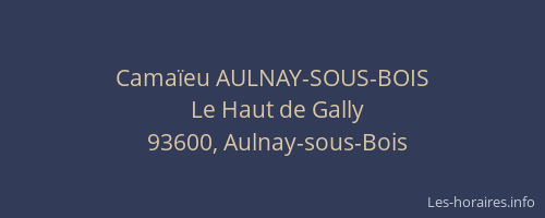 Camaïeu AULNAY-SOUS-BOIS