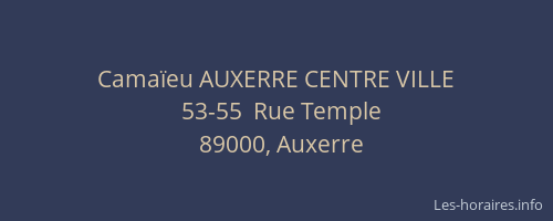 Camaïeu AUXERRE CENTRE VILLE