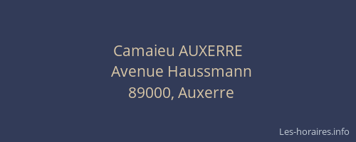 Camaieu AUXERRE
