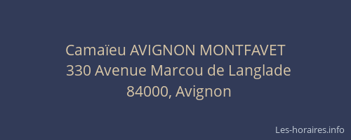 Camaïeu AVIGNON MONTFAVET