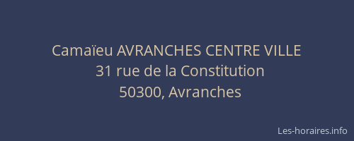 Camaïeu AVRANCHES CENTRE VILLE