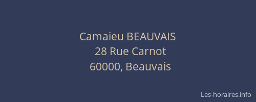 Camaieu BEAUVAIS