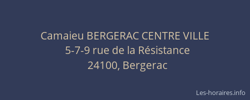Camaieu BERGERAC CENTRE VILLE