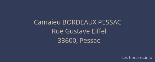 Camaieu BORDEAUX PESSAC