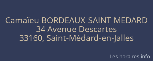Camaïeu BORDEAUX-SAINT-MEDARD