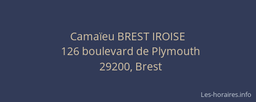 Camaïeu BREST IROISE