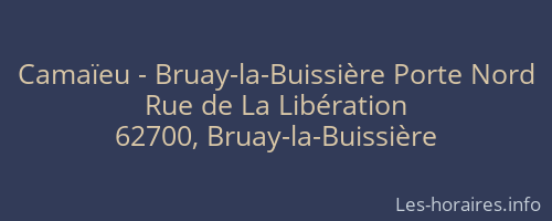 Camaïeu - Bruay-la-Buissière Porte Nord