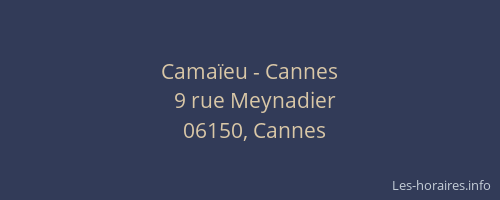 Camaïeu - Cannes