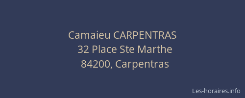 Camaieu CARPENTRAS