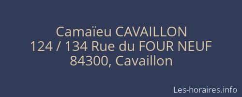Camaïeu CAVAILLON