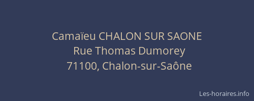 Camaïeu CHALON SUR SAONE