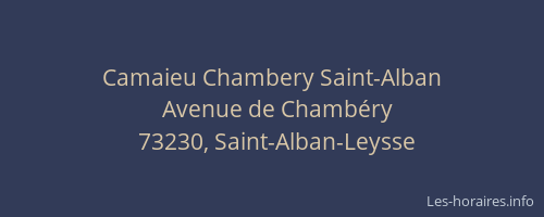 Camaieu Chambery Saint-Alban