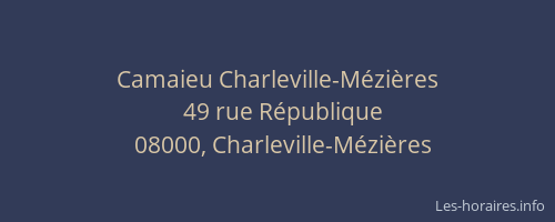 Camaieu Charleville-Mézières