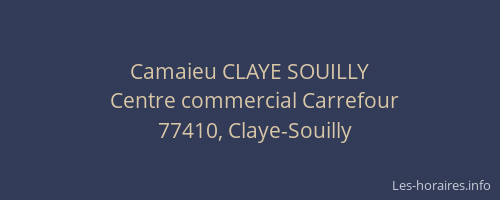 Camaieu CLAYE SOUILLY