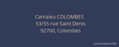 Camaieu COLOMBES