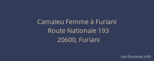 Camaïeu Femme à Furiani