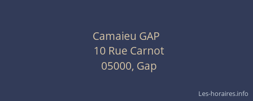Camaieu GAP