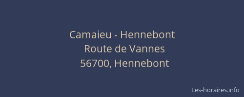 Camaieu - Hennebont
