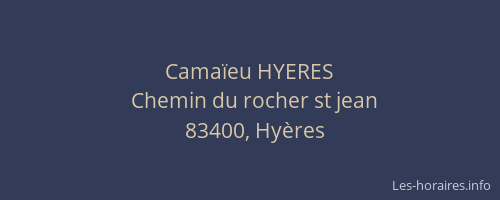 Camaïeu HYERES