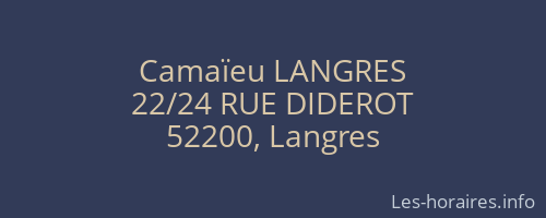 Camaïeu LANGRES