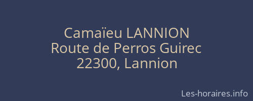 Camaïeu LANNION