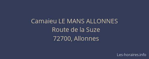 Camaieu LE MANS ALLONNES