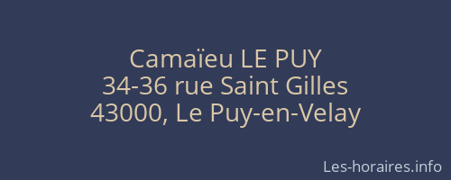 Camaïeu LE PUY