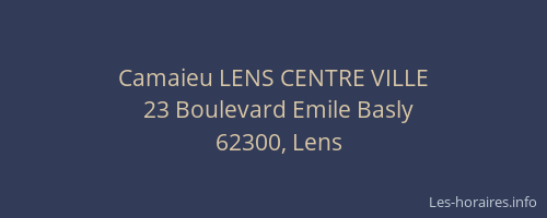 Camaieu LENS CENTRE VILLE