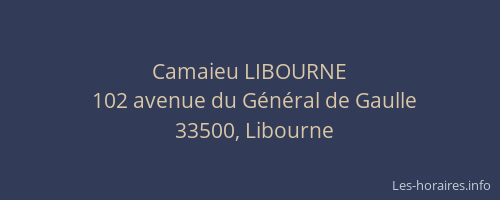 Camaieu LIBOURNE