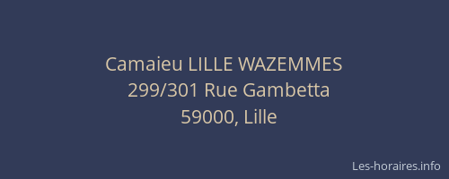 Camaieu LILLE WAZEMMES