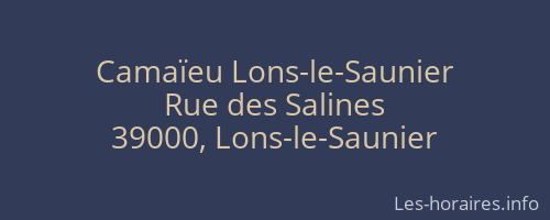 Camaïeu Lons-le-Saunier
