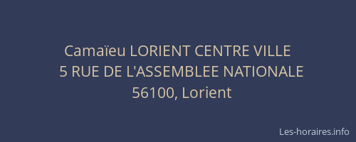 Camaïeu LORIENT CENTRE VILLE