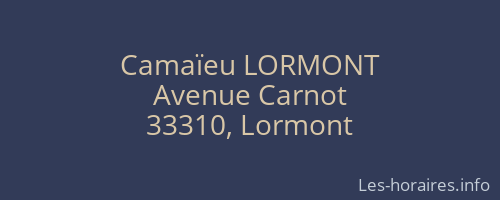 Camaïeu LORMONT