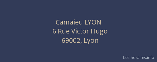 Camaieu LYON