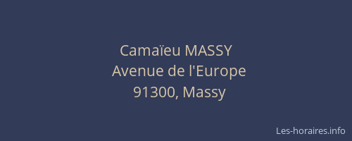 Camaïeu MASSY