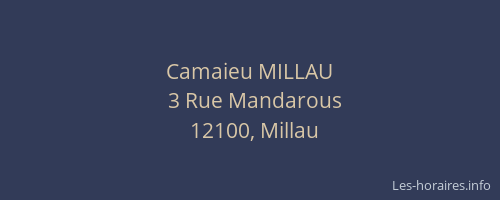 Camaieu MILLAU