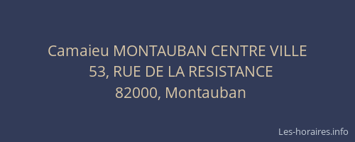 Camaieu MONTAUBAN CENTRE VILLE