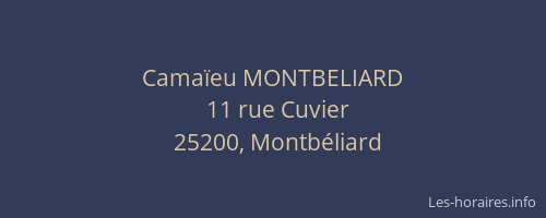 Camaïeu MONTBELIARD