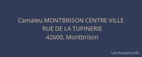 Camaïeu MONTBRISON CENTRE VILLE