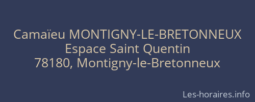 Camaïeu MONTIGNY-LE-BRETONNEUX