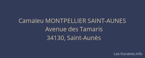 Camaïeu MONTPELLIER SAINT-AUNES