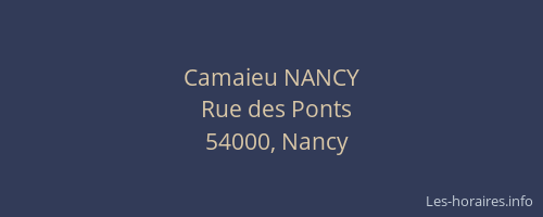 Camaieu NANCY