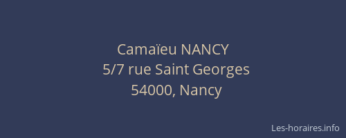 Camaïeu NANCY