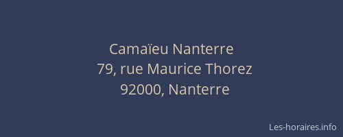 Camaïeu Nanterre