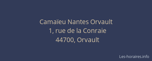 Camaïeu Nantes Orvault