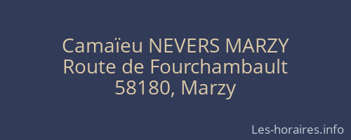 Camaïeu NEVERS MARZY