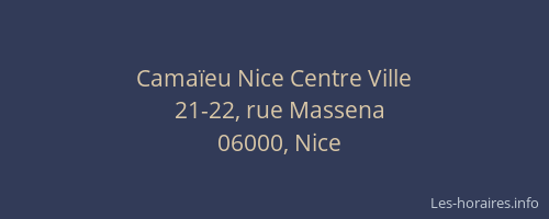 Camaïeu Nice Centre Ville