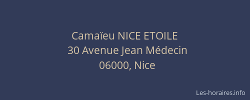 Camaïeu NICE ETOILE