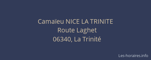 Camaïeu NICE LA TRINITE