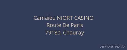 Camaieu NIORT CASINO